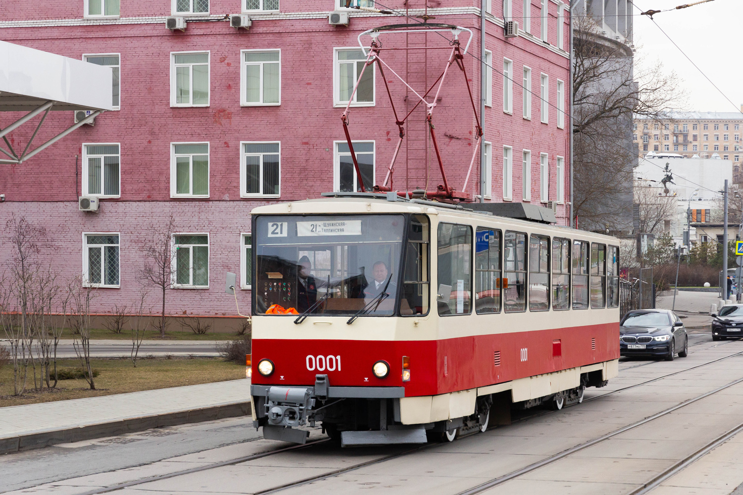 Москва, Tatra T6B5SU № 0001; Москва — Празднование 125-летия Московского трамвая (репетиции парада 29.03.2024 и 03.04.2024, парад и выставка трамваев 06.04.2024)