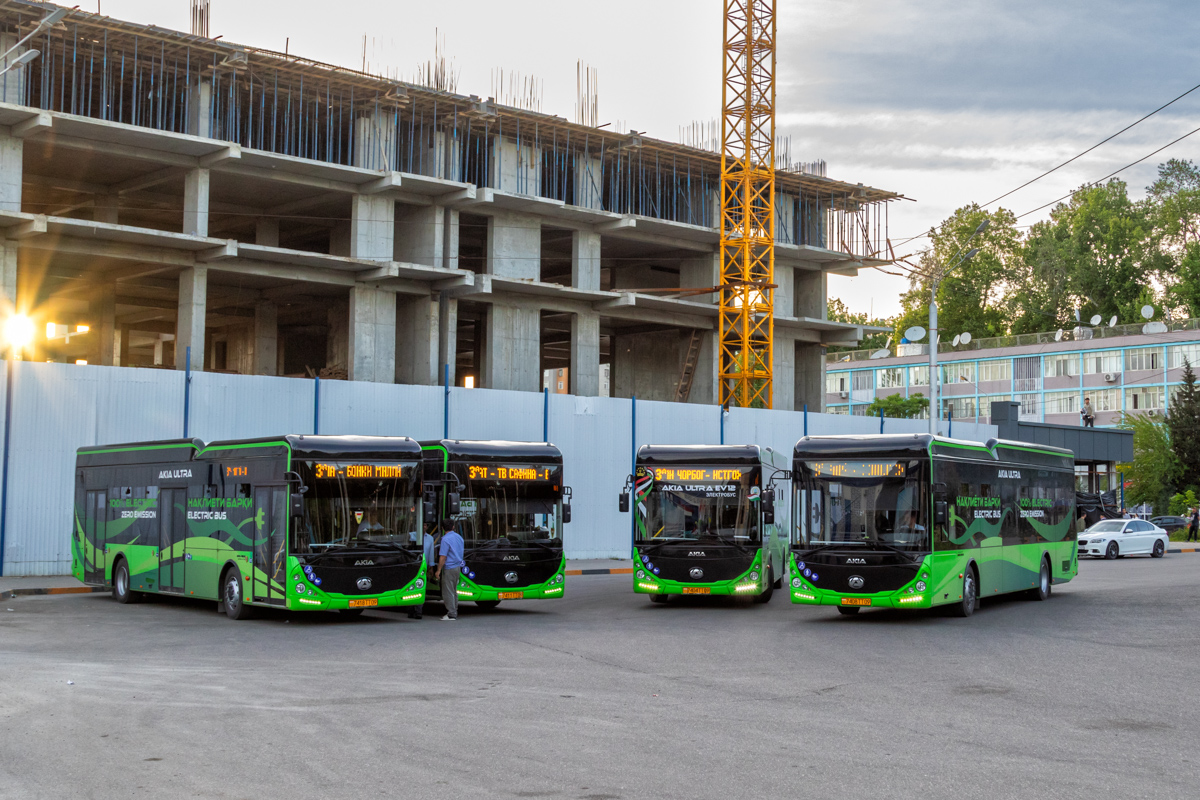 Duschanbe, Akia Avesto Ultra EV12 (Neru) Nr. 7418 ТТ 09; Duschanbe, Akia Avesto Ultra EV12 (Neru) Nr. 7408 ТТ 09