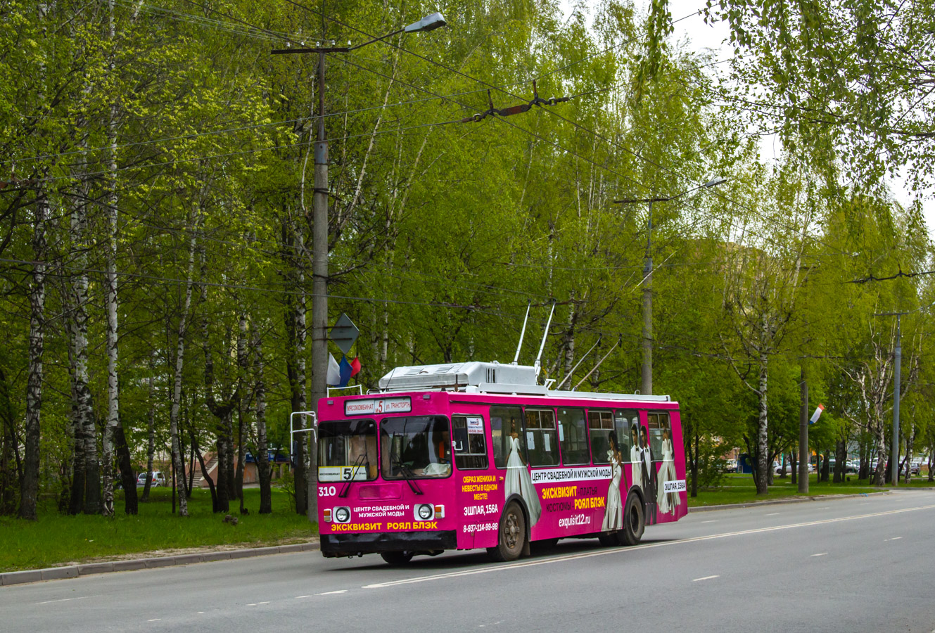 Йошкар-Ола, ЗиУ-682ГМ1 (с широкой передней дверью) № 310