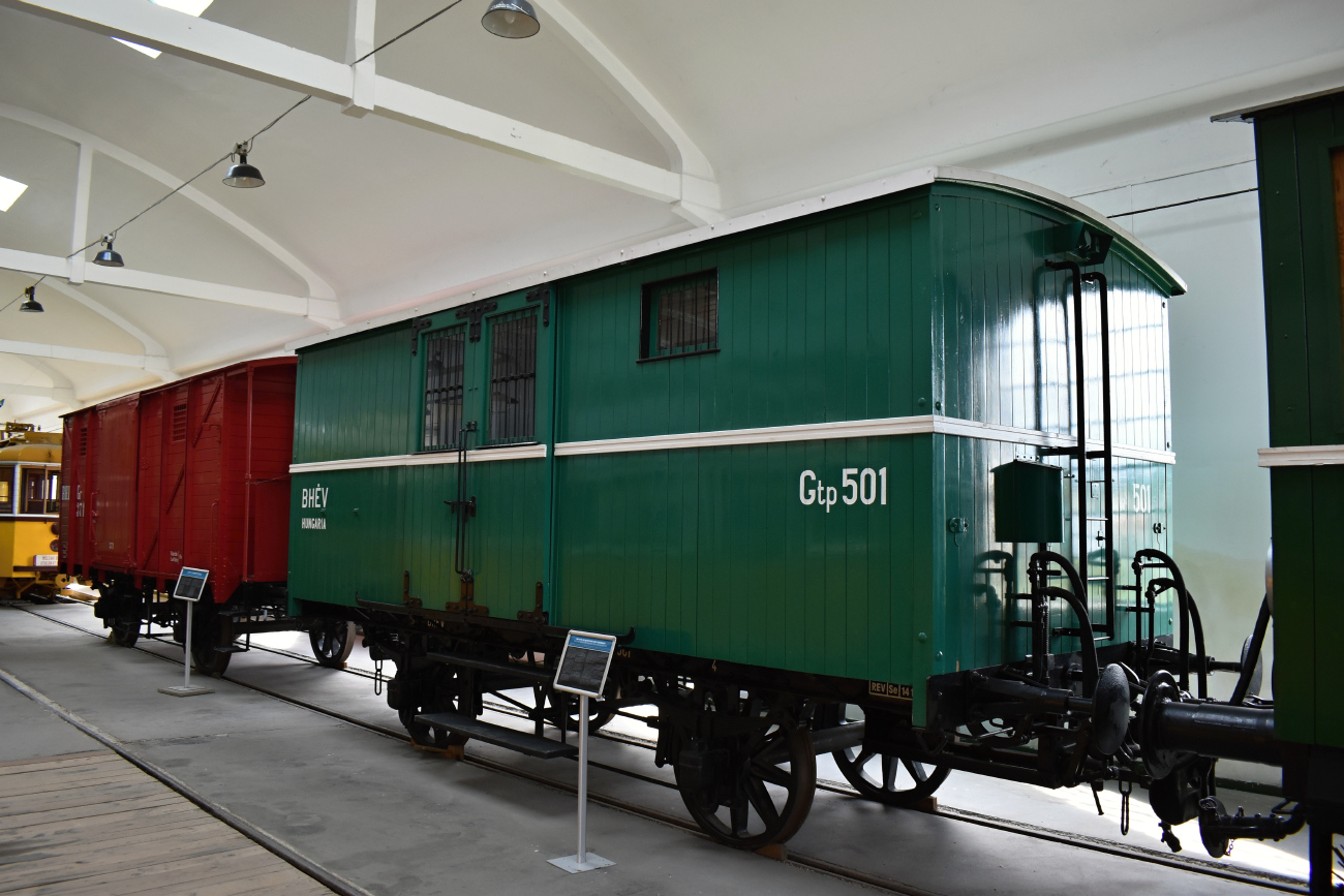 Budapest, Weitzer 2-axle trailer car # Gtp 501; Budapest — Museums