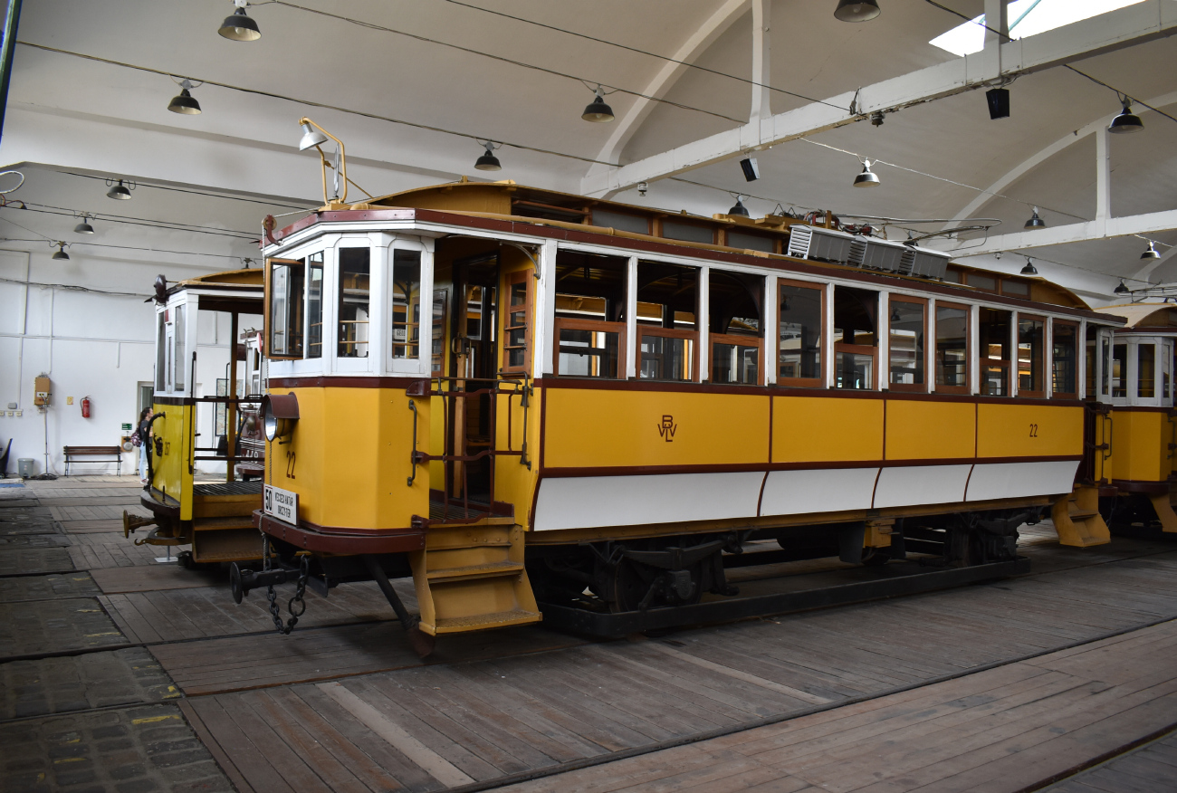 Budapešť, Ganz 2-axle motor car č. 22; Budapešť — Museums Budapešť, Ganz 2-axle motor car č. 22; Budapešť — Museums
