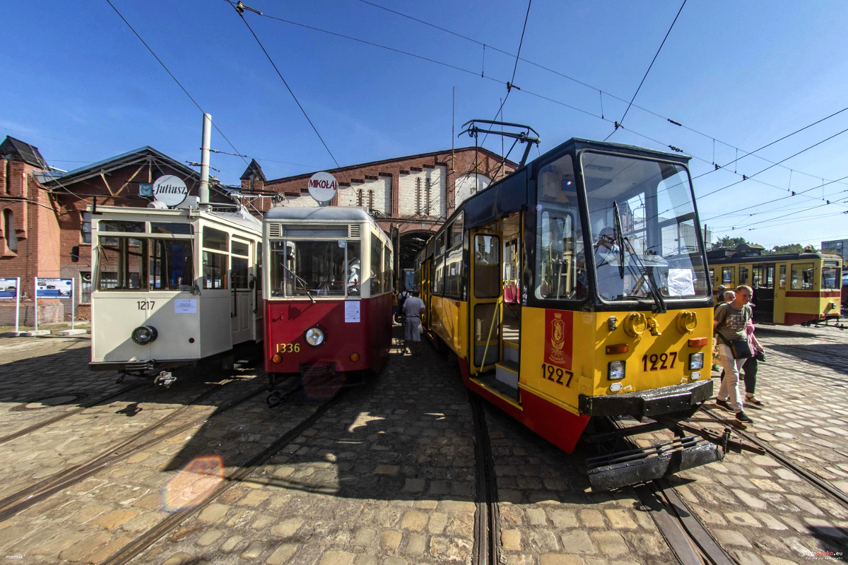 Вроцлав, Konstal N № 1336; Вроцлав, Konstal 105Na № 1227