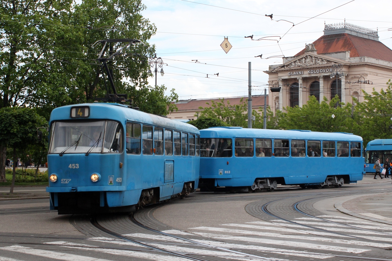 Загреб, Tatra T4YU № 453