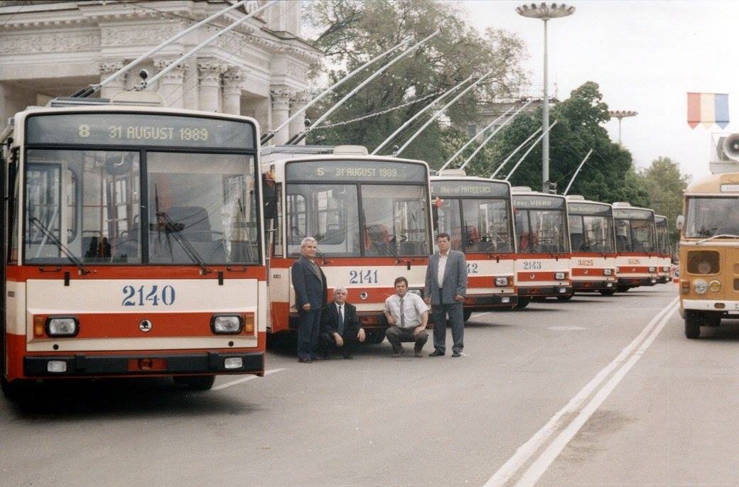 Кишинёв, Škoda 14TrDT/6M № 2140; Кишинёв, Škoda 14TrDT/6M № 2141; Кишинёв, Škoda 14TrDT/6M № 2142; Кишинёв, Škoda 14TrDT/6M № 2143; Кишинёв, Škoda 14TrDT/6M № 3825; Кишинёв, Škoda 14TrDT/6M № 3826; Кишинёв, Škoda 14TrDT/6M № 3827