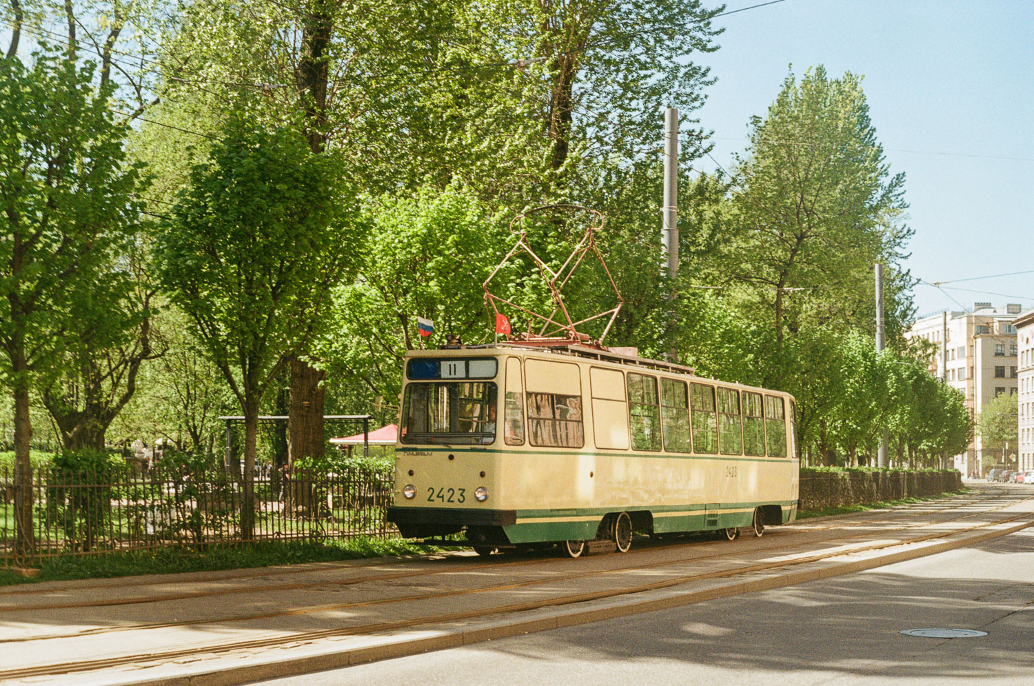 Санкт-Петербург, ЛМ-68М № 2423; Санкт-Петербург — Фестиваль «SPbTransportFest — 2024»; Экспериментальная фототехника