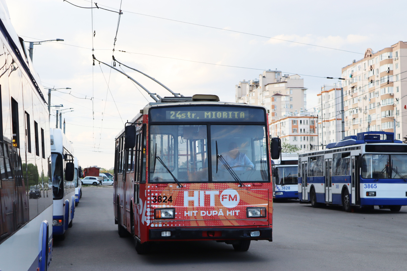 Кишинёв, Škoda 14TrDT/6M № 3824