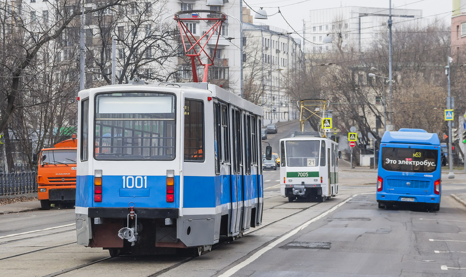 Moscow, 71-608KM № 1001; Moscow — Celebrating the 125th anniversary of the Moscow tram (parade rehearsals on 03/29/2024 and 04/03/2024, parade and tram exhibition on 04/06/2024)