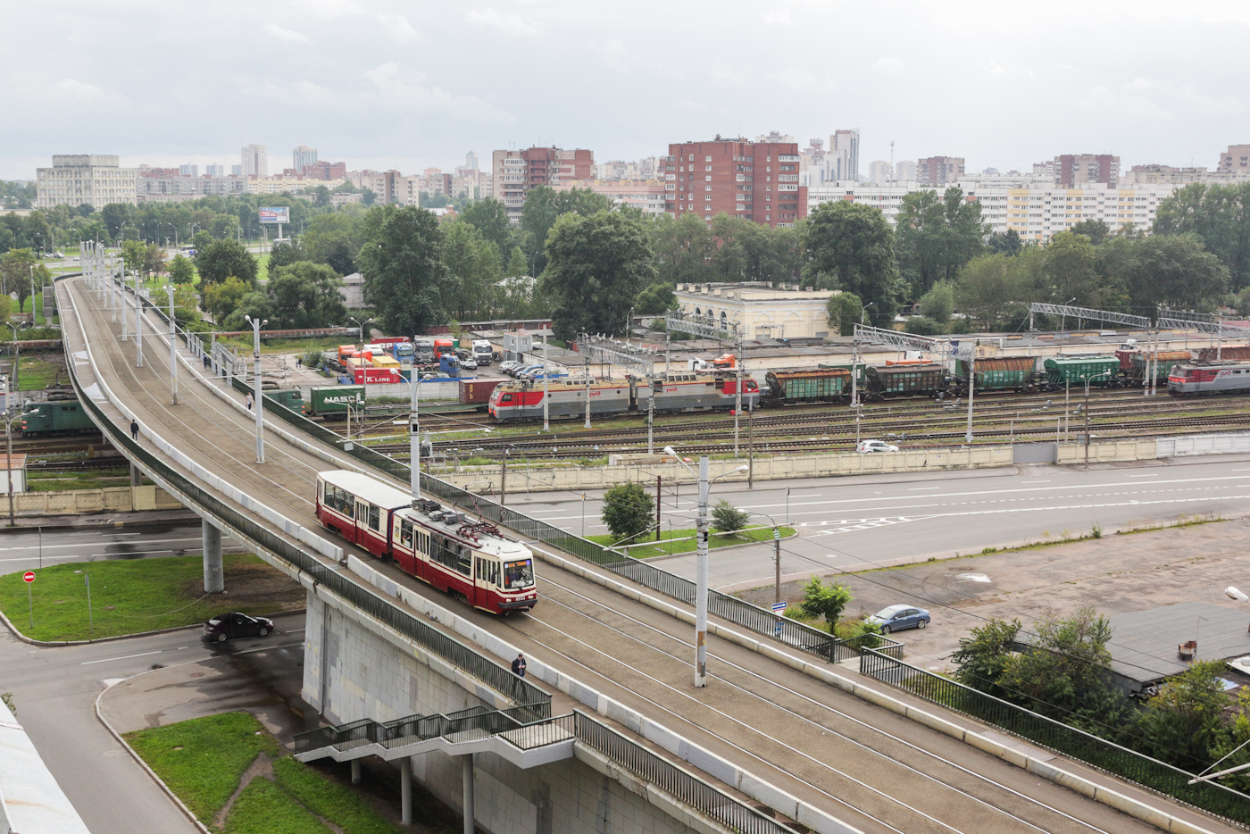 Sankt Petersburg — Tram lines and infrastructure