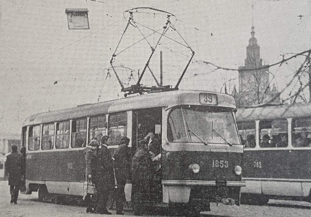 Москва, Tatra T3SU (двухдверная) № 1853