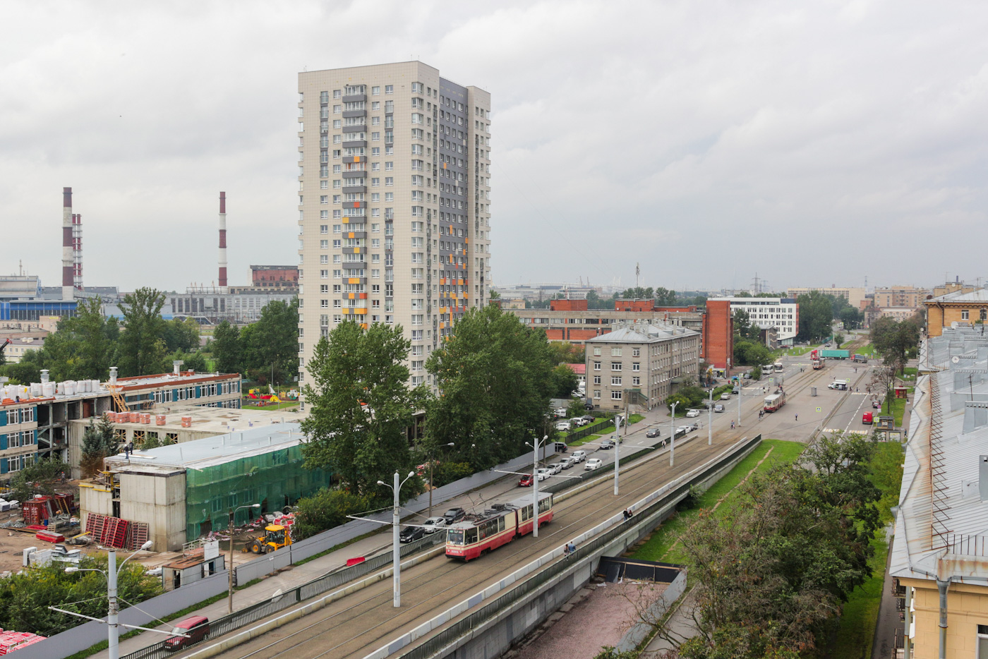 Sankt Peterburgas — Tram lines and infrastructure Sankt Peterburgas — Tram lines and infrastructure
