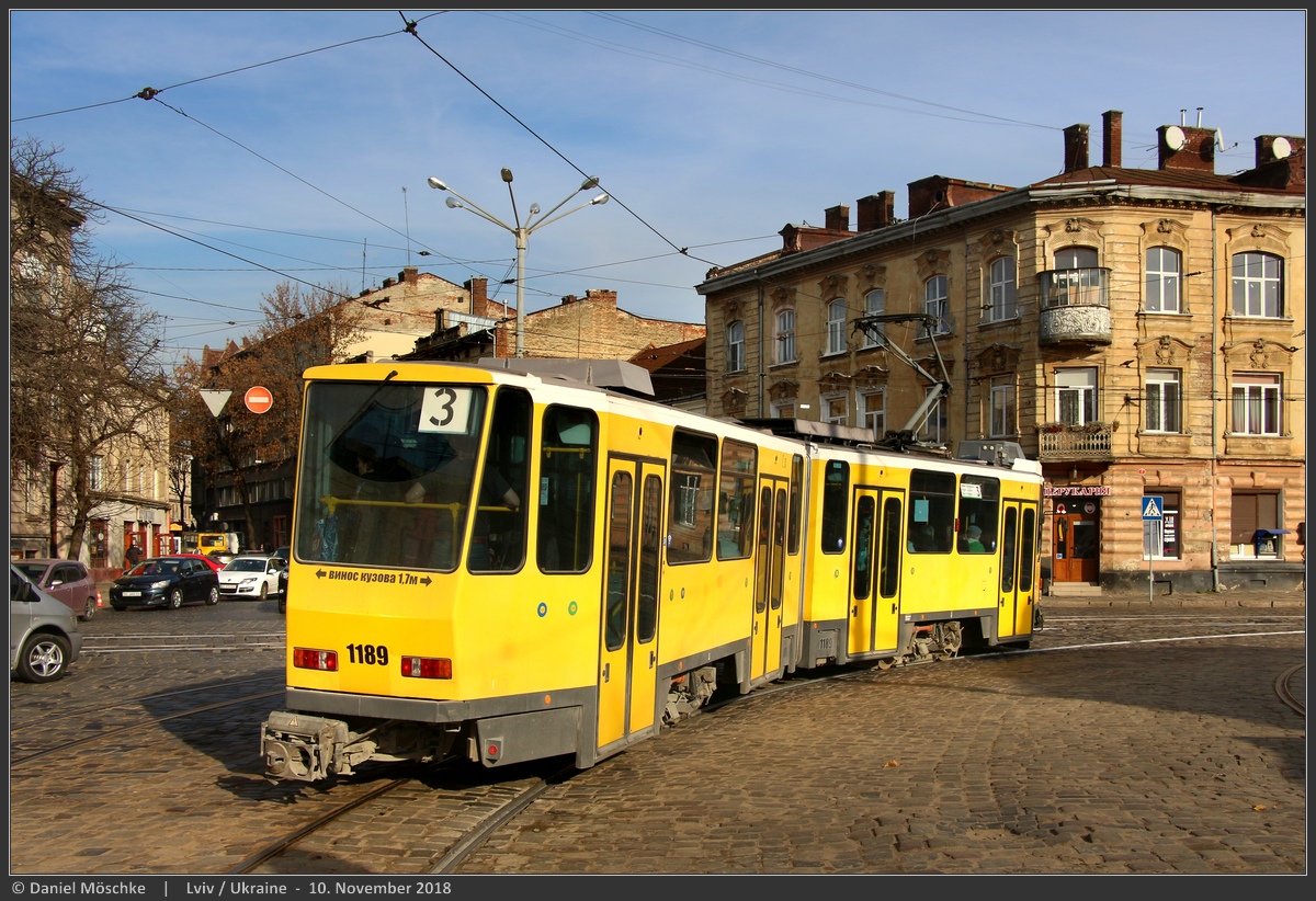 Львов, Tatra KT4DM № 1189