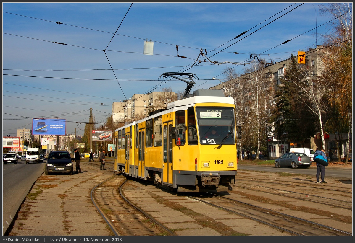 Львов, Tatra KT4DM № 1194