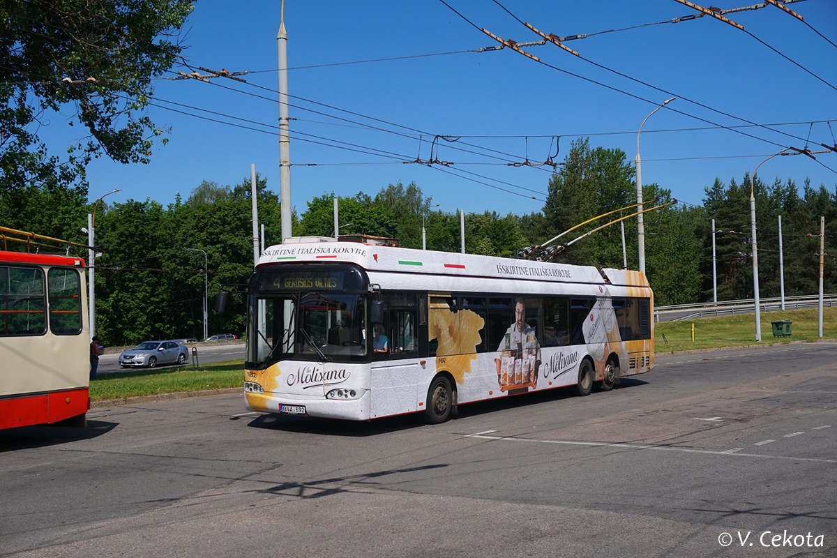 Вильнюс, Solaris Trollino II 15 AC № 1692