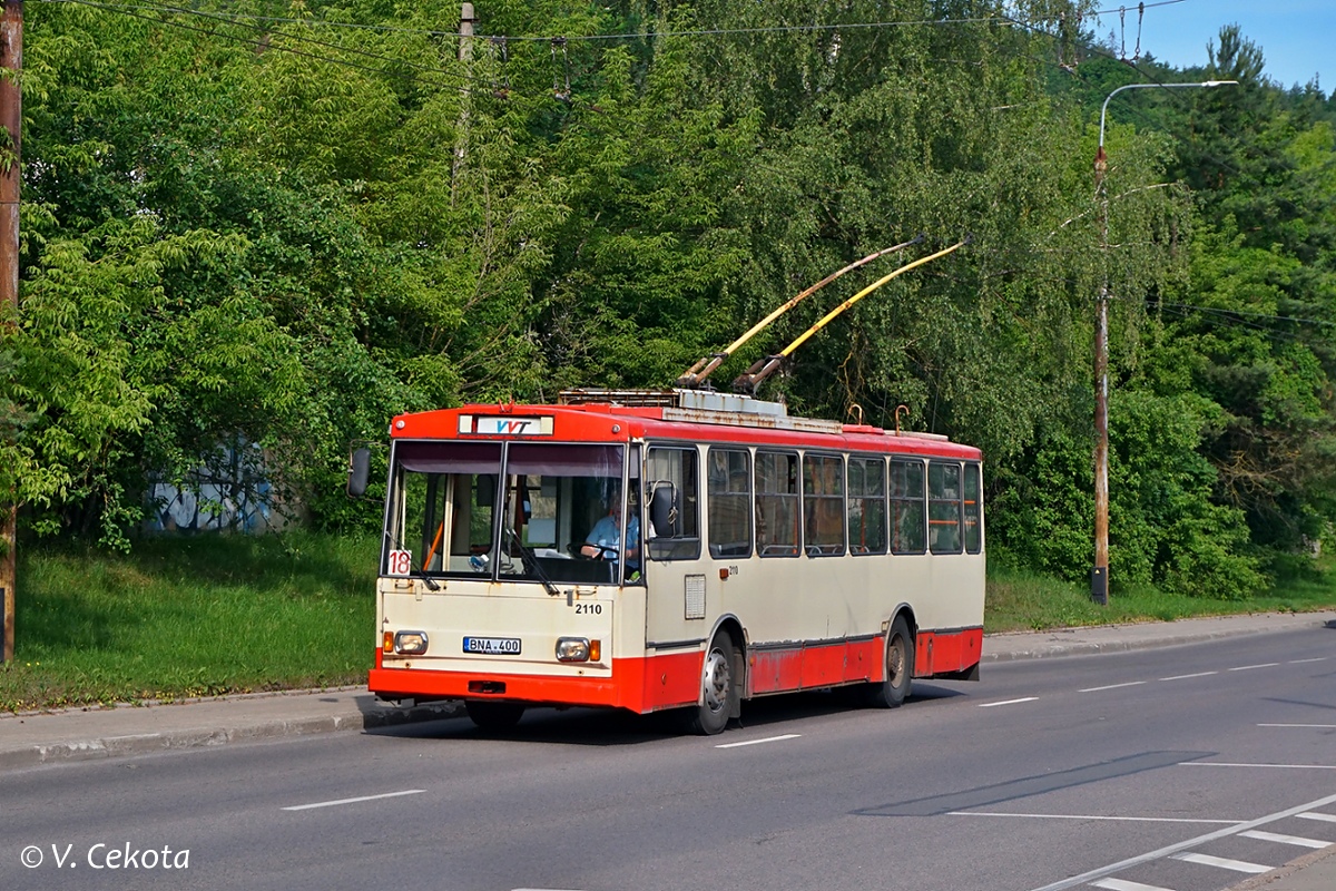 Вильнюс, Škoda 14Tr10/6 № 2110