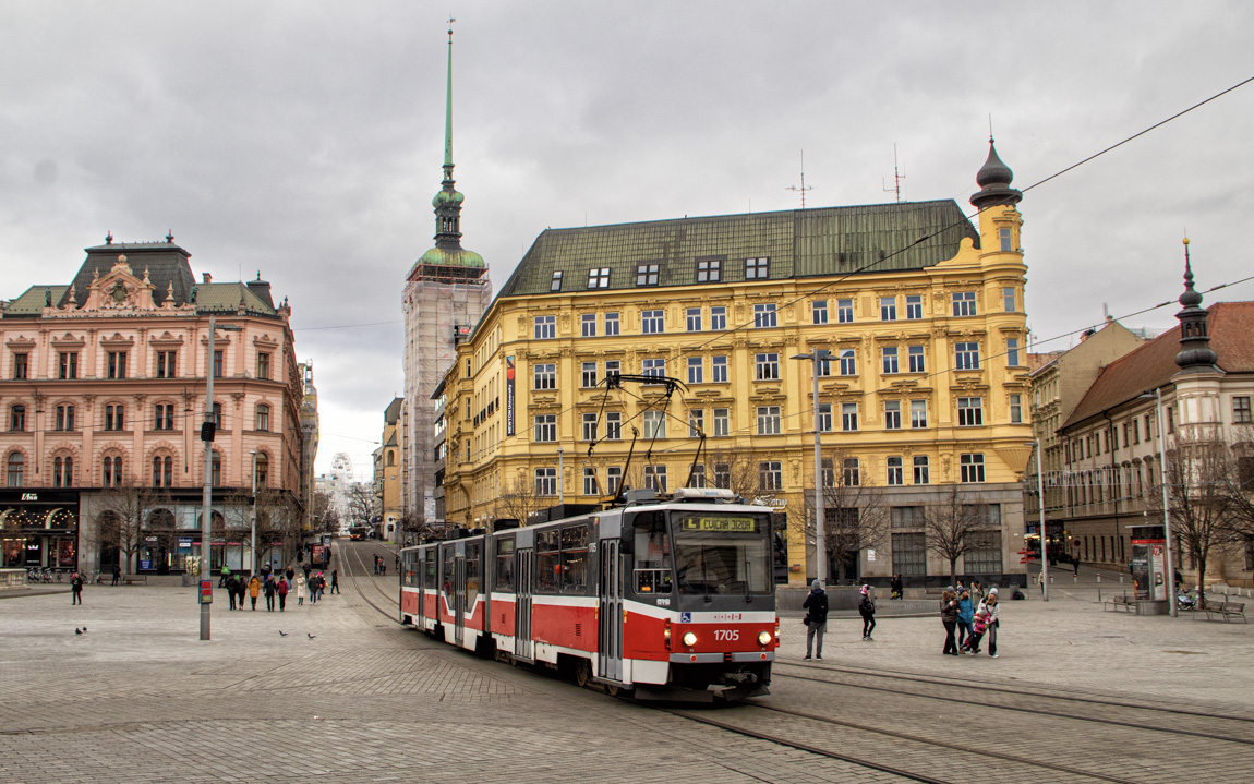 Brno, Tatra KT8D5R.N2 č. 1705 Brno, Tatra KT8D5R.N2 č. 1705