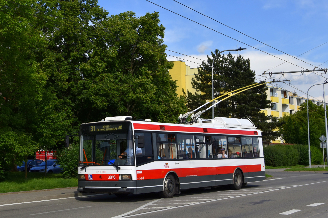 Брно, Škoda 21Tr № 3016