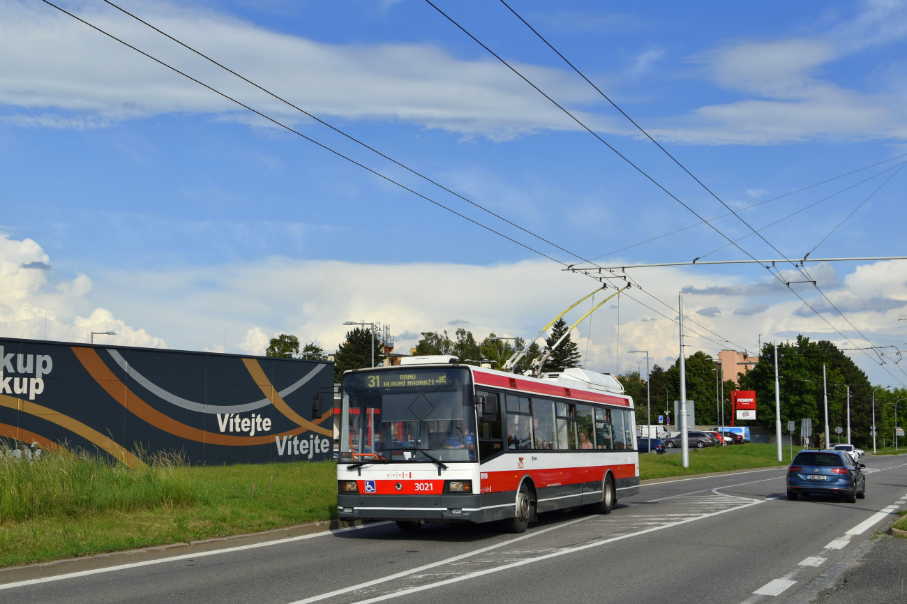 Brno, Škoda 21Tr nr. 3021