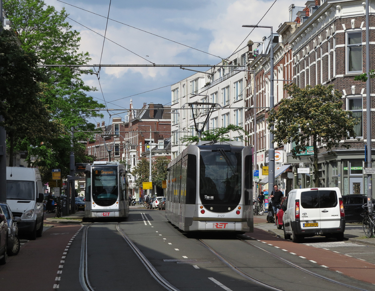 Роттердам, Alstom Citadis 302 № 2050; Роттердам, Alstom Citadis 302 № 2127