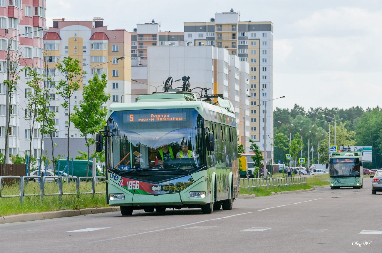 Homiel, BKM 32100D № 1856; Homiel — Traffic on sections using autonomous running