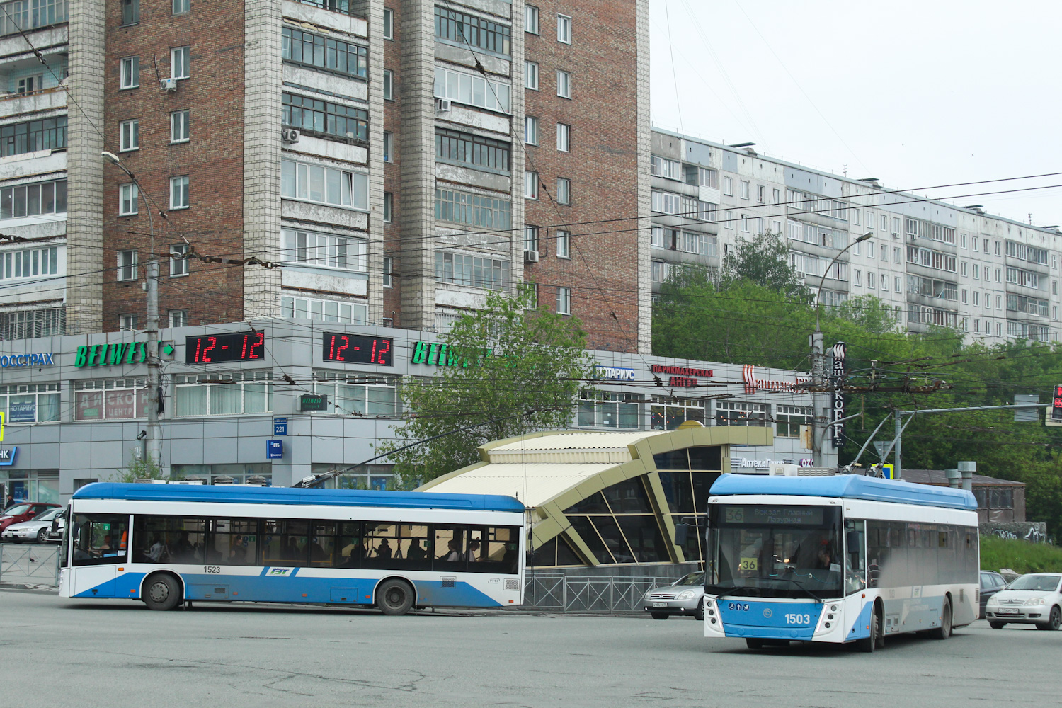 Новосибирск, УТТЗ-6241.01 «Горожанин» № 1523; Новосибирск, УТТЗ-6241.01 «Горожанин» № 1503