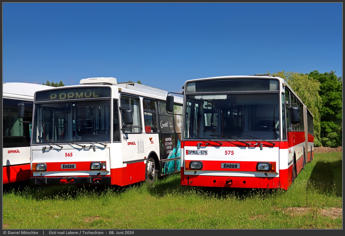 Усти-над-Лабем, Škoda 15Tr13/6M № 575; Усти-над-Лабем — Детский день открытых дверей в депо 2024 (08.06.2024)