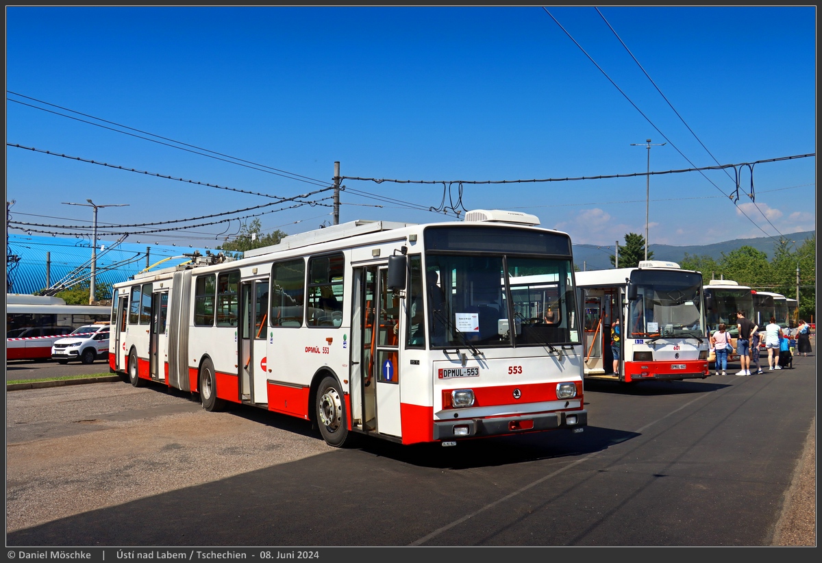 Усти-над-Лабем, Škoda 15Tr12/6 № 553; Усти-над-Лабем — Детский день открытых дверей в депо 2024 (08.06.2024)