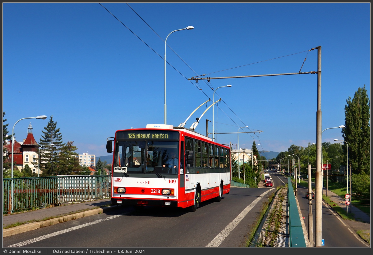 Усти-над-Лабем, Škoda 14Tr08/6 № 409; Усти-над-Лабем — Детский день открытых дверей в депо 2024 (08.06.2024)