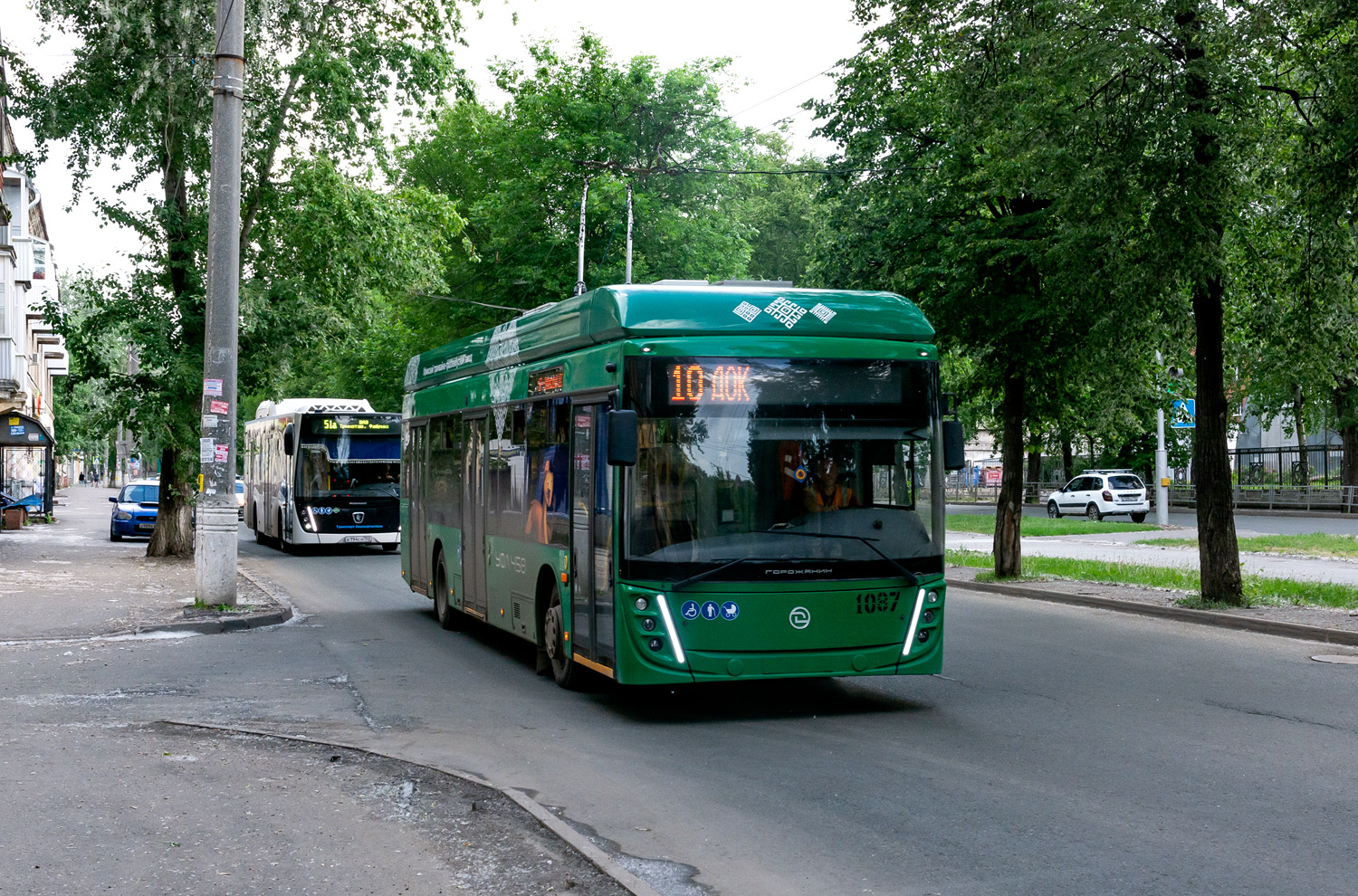 Уфа, УТТЗ-6241.01 «Горожанин» № 1087 Уфа, УТТЗ-6241.01 «Горожанин» № 1087
