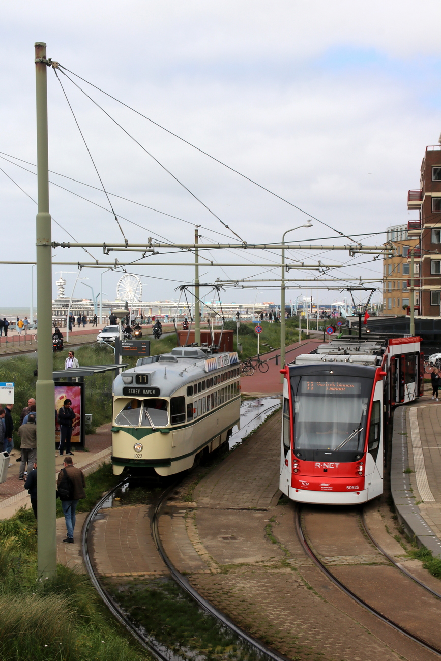 Гаага, BN PCC № 1022; Гаага, Siemens Avenio № 5052; Гаага — 75 лет вагонам P.C.C. (лат.)