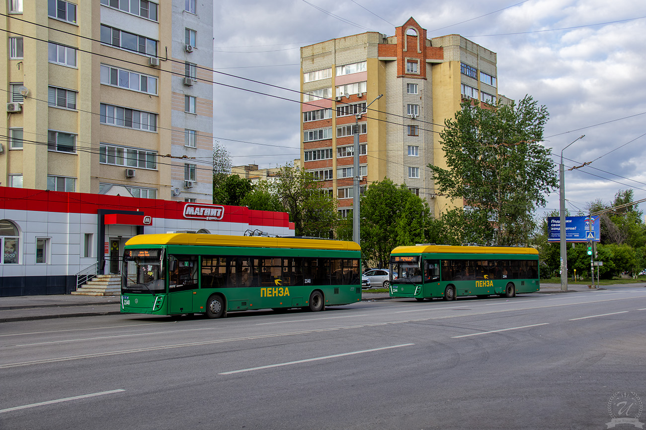 Пенза, УТТЗ-6241.01 «Горожанин» № 2348; Пенза, УТТЗ-6241.01 «Горожанин» № 2344