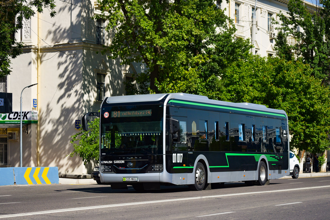 Ташкент, Yutong ZK6126BEVG № 01017