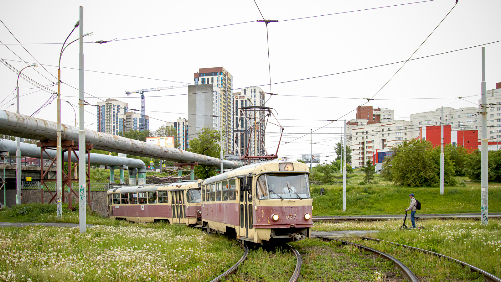 Екатеринбург, Tatra T3SU (двухдверная) № 627
