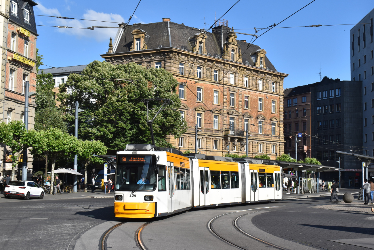 Mainz, Adtranz GT6M-ZR č. 206