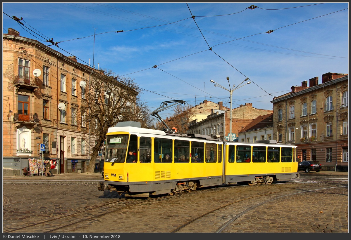 Львов, Tatra KT4DM № 1194