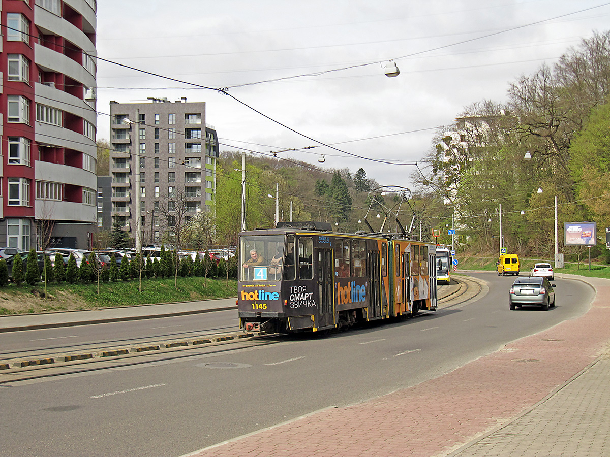 Львов, Tatra KT4SU № 1145