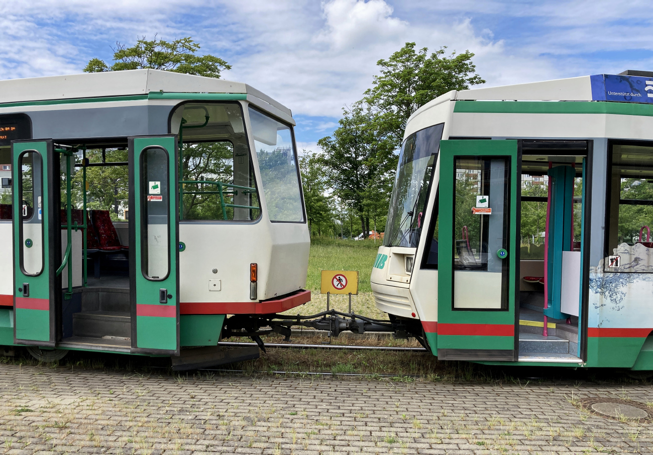 Magdeburg, Tatra B6A2M № 2202; Magdeburg, LHB NGT8D № 1304