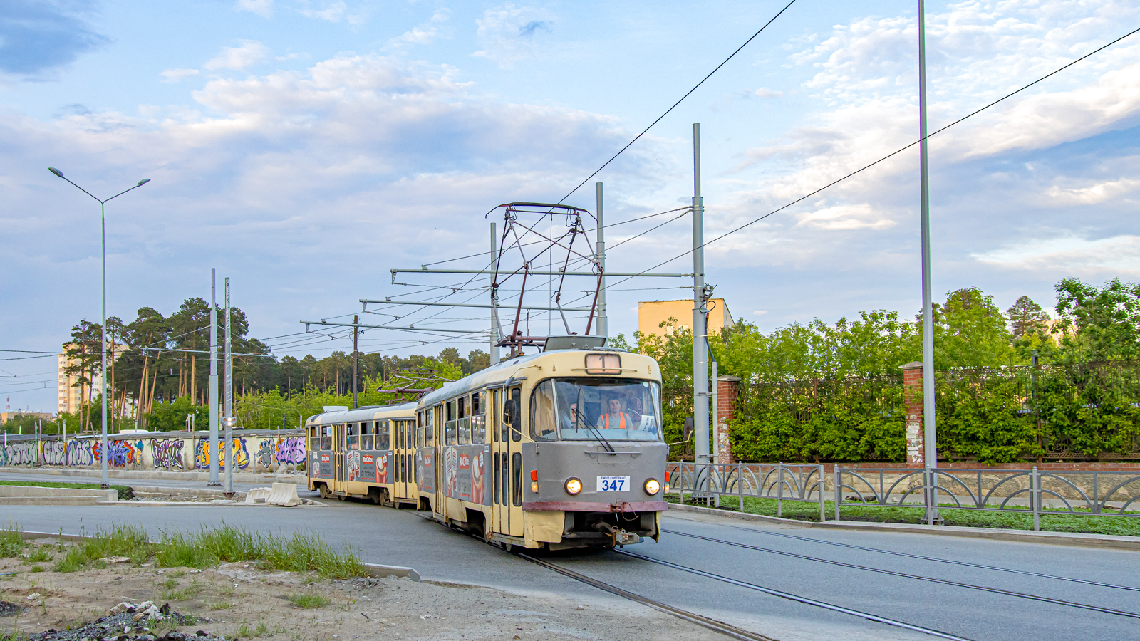Екатеринбург, Tatra T3SU № 347