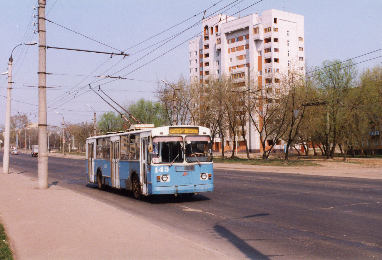 Тверь, ЗиУ-682Г10 № 143; Тверь — Тверской троллейбус в 1990-е гг.; Тверь — Троллейбусные линии: Московский район