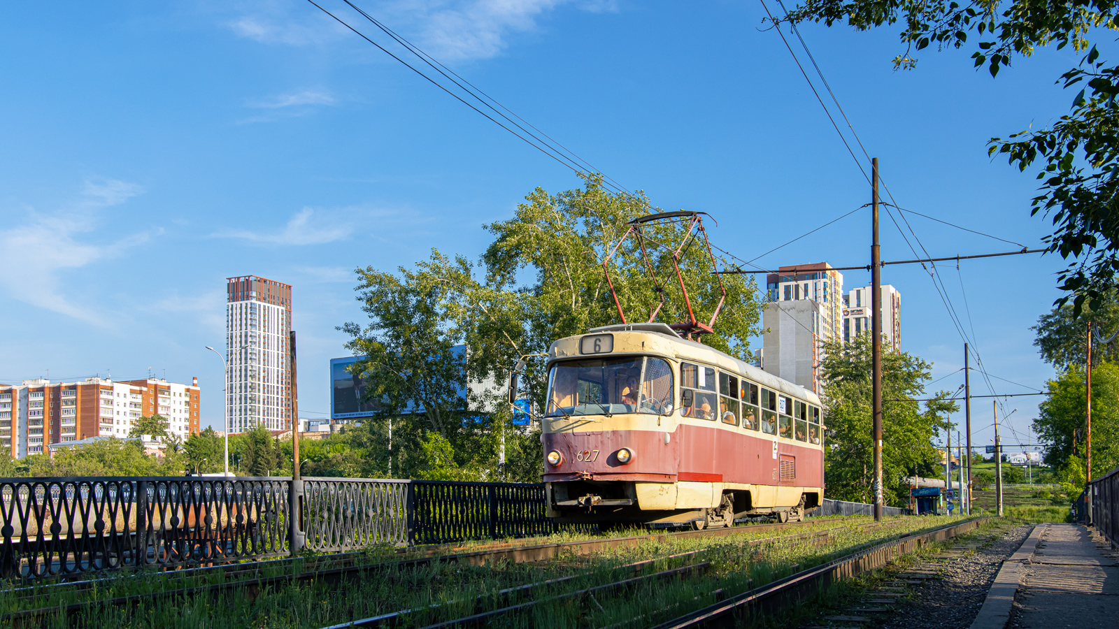 Екатеринбург, Tatra T3SU (двухдверная) № 627