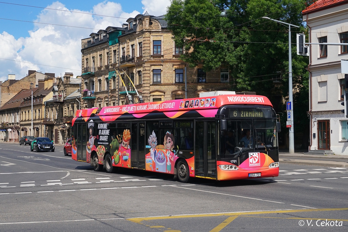 Вильнюс, Solaris Trollino II 15 AC № 1701