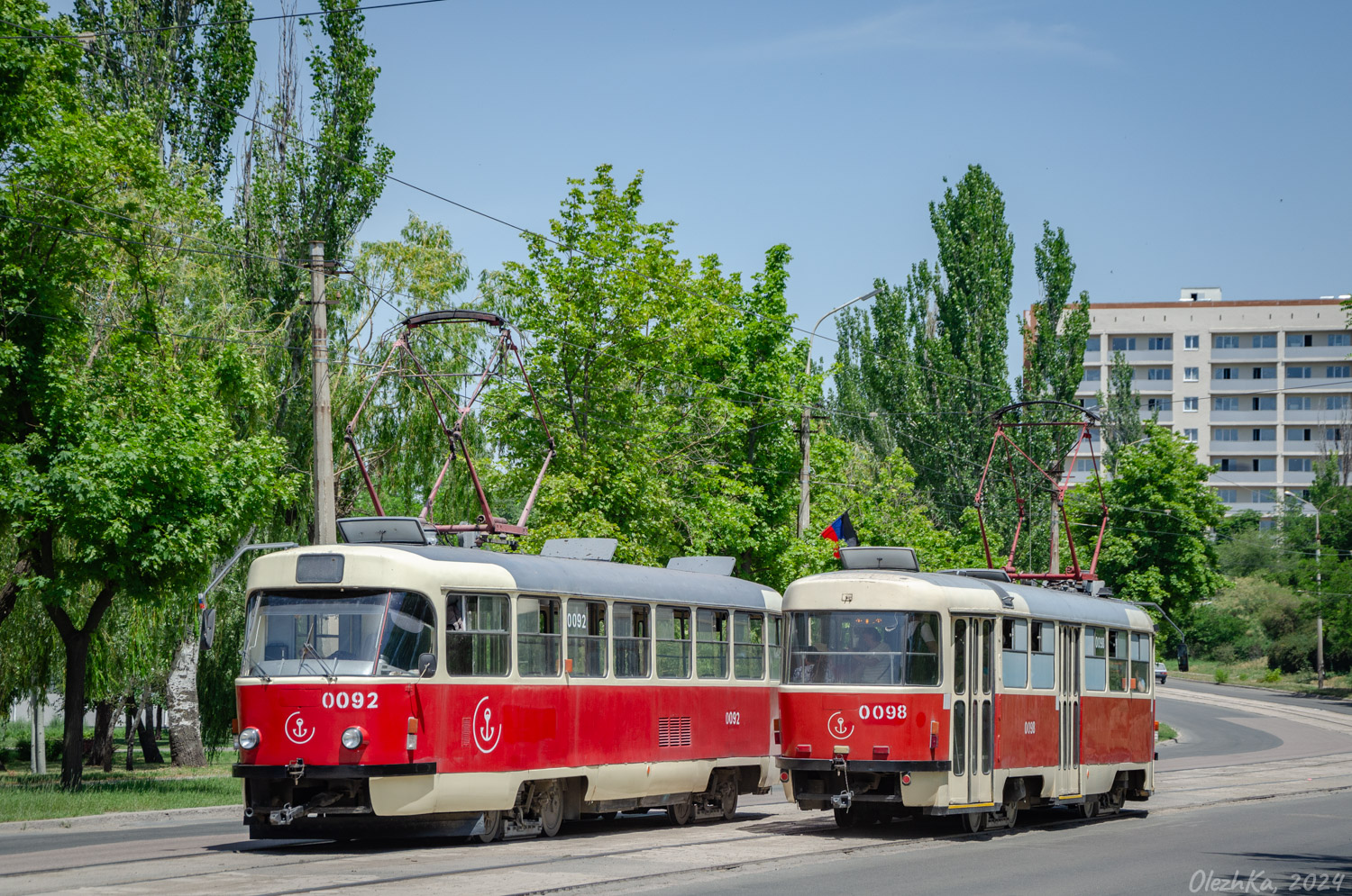 Мариуполь, Tatra T3SUCS № 0092 (770); Мариуполь, Tatra T3SUCS № 0098 (760)