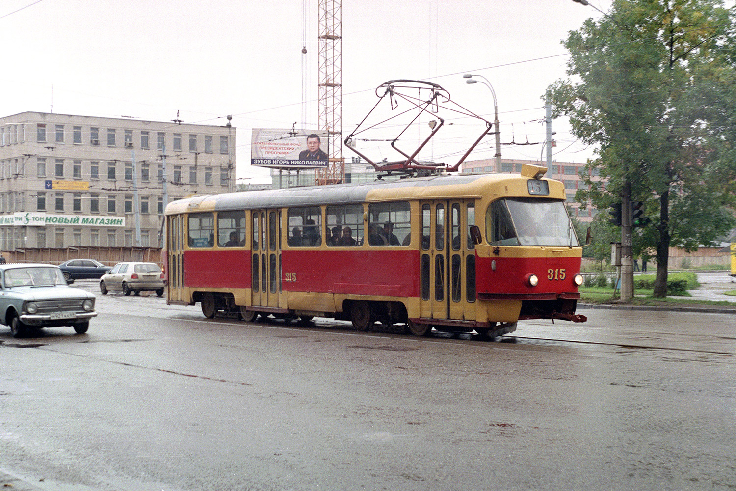 Тверь, Tatra T3SU № 315; Тверь — Тверской трамвай в начале 2000-х гг. (2002 — 2006 гг.); Тверь — Трамвайные линии: Московский район