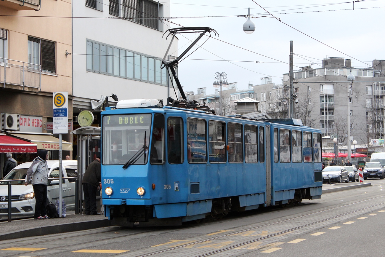 Загреб, Tatra KT4YU № 305