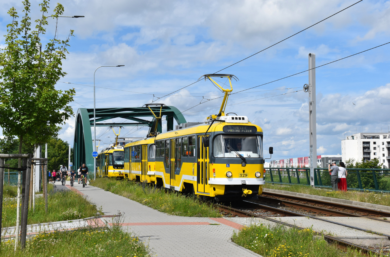 Пльзень, Tatra T3R.PLF № 329; Пльзень — Празднование 125-летия общественного транспорта в Пльзене
