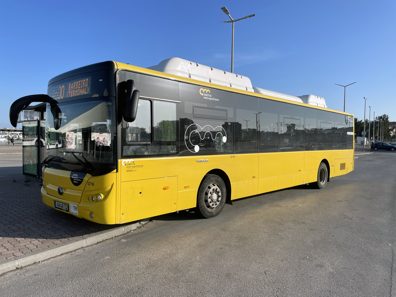 Лиссабон, Yutong E12 (ZK6128BEVG) № 12718