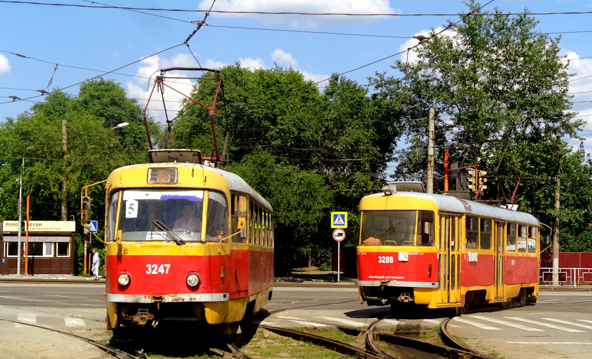 Barnaul, Tatra T3SU # 3247; Barnaul, Tatra T3SU # 3288