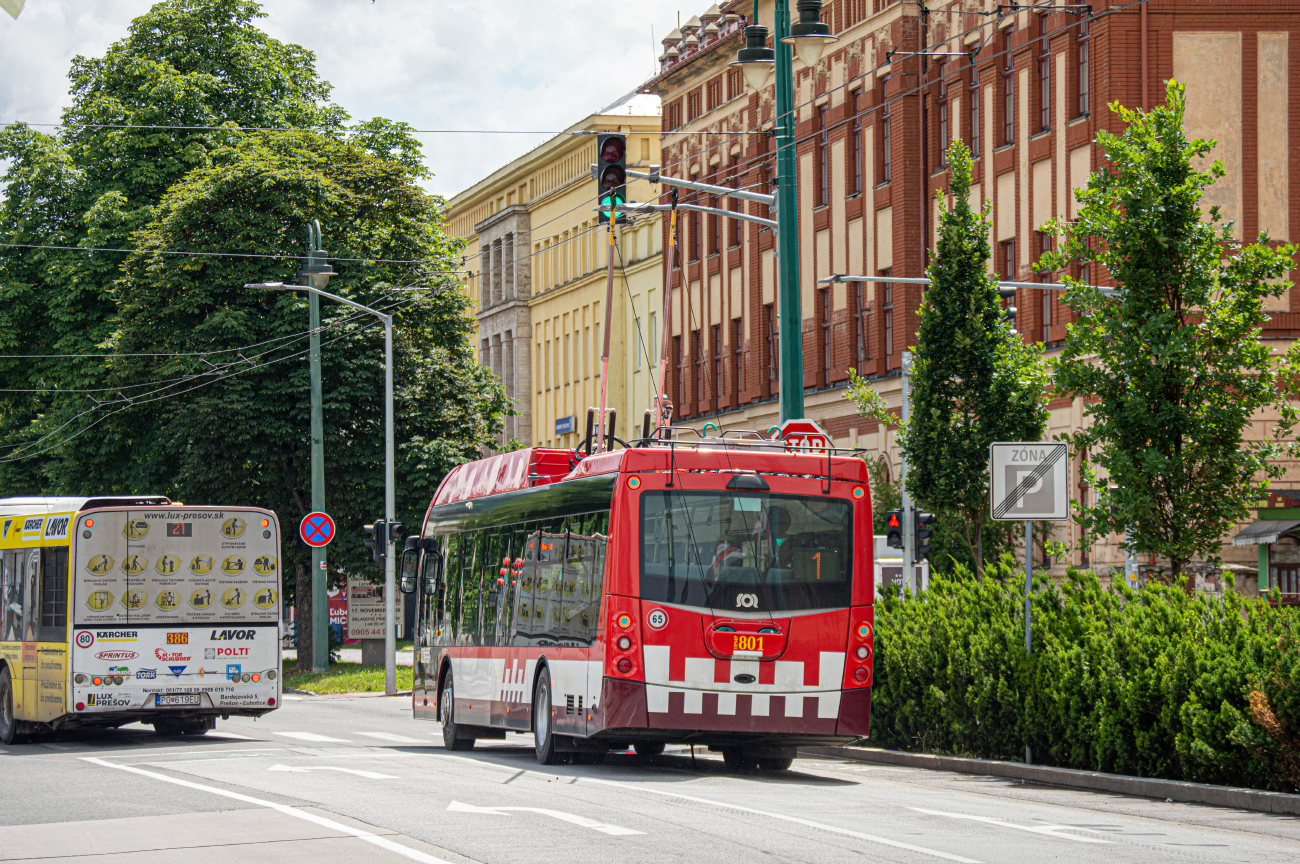 Прешов, SOR TNS 12 (Rail Electronics CZ) № 801