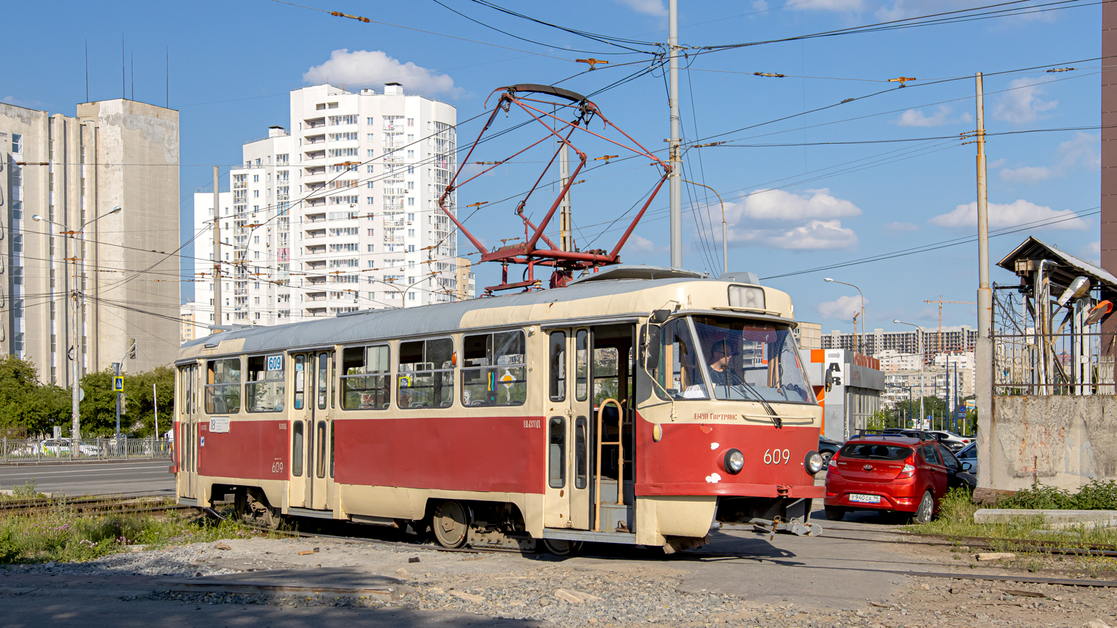 Екатеринбург, Tatra T3SU (двухдверная) № 609