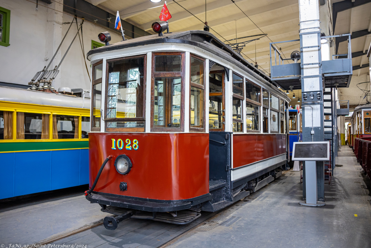 Санкт-Петербург, Двухосный моторный вагон № 1028 Санкт-Петербург, Двухосный моторный вагон № 1028