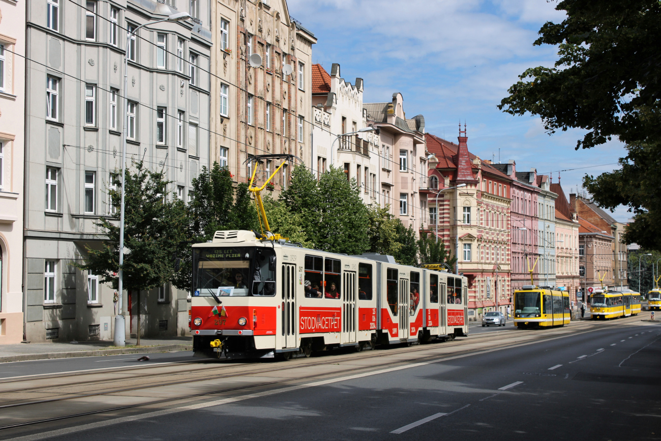 Plzeň, Tatra KT8D5R.N2P — 297; Plzeň — Oslava výročí 125 let MHD v Plzni / Celebrating the 125th anniversary of public transport in Pilsen